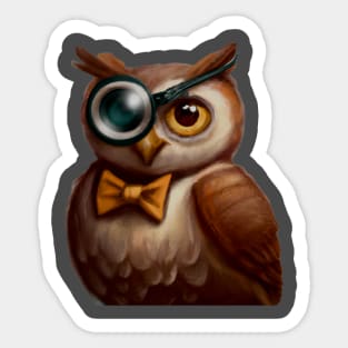 Mad-Eye Owl Sticker